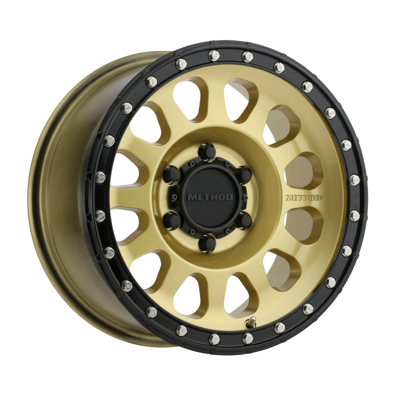 Method MR315 17x8.5 0mm Offset 6x5.5 106.25mm CB Gold/Black Street Loc Wheel - eliteracefab.com