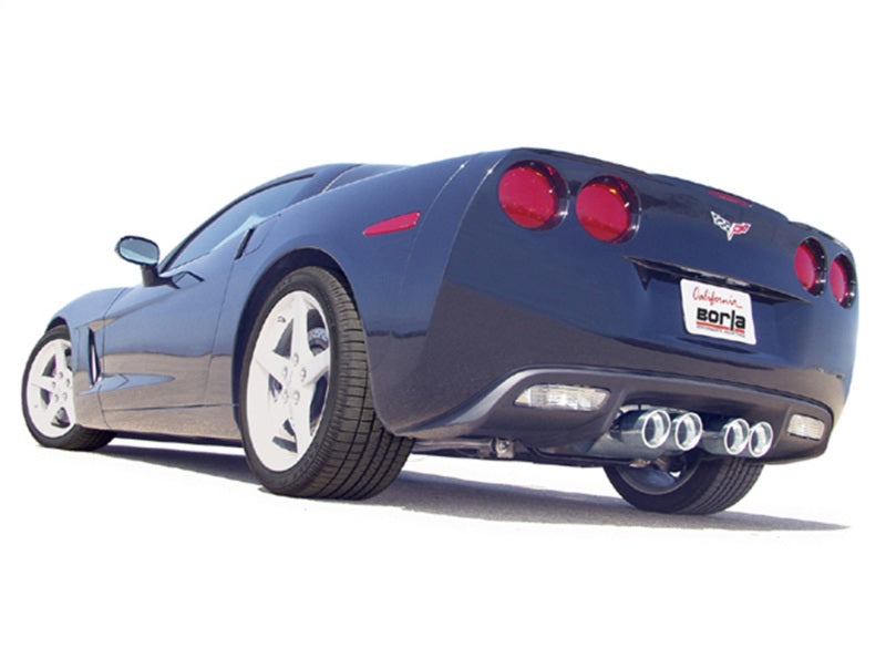 Borla 05-08 Chevrolet Corvette Coupe/Convertible 2dr 6.2L 8cyl AT/MT 6spd ATAK SS Catback Exhaust - eliteracefab.com