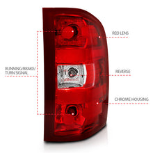 Load image into Gallery viewer, ANZO 2007-2013 Chevy Silverado Taillight Red/Clear Lens (OE Replacement) - eliteracefab.com