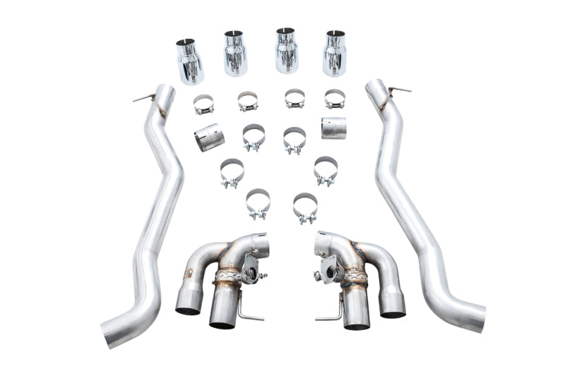 AWE Tuning 18-19 BMW M5 (F90) 4.4T AWD SwitchPath Axle-back Exhaust - Chrome Silver Tips AWE Tuning