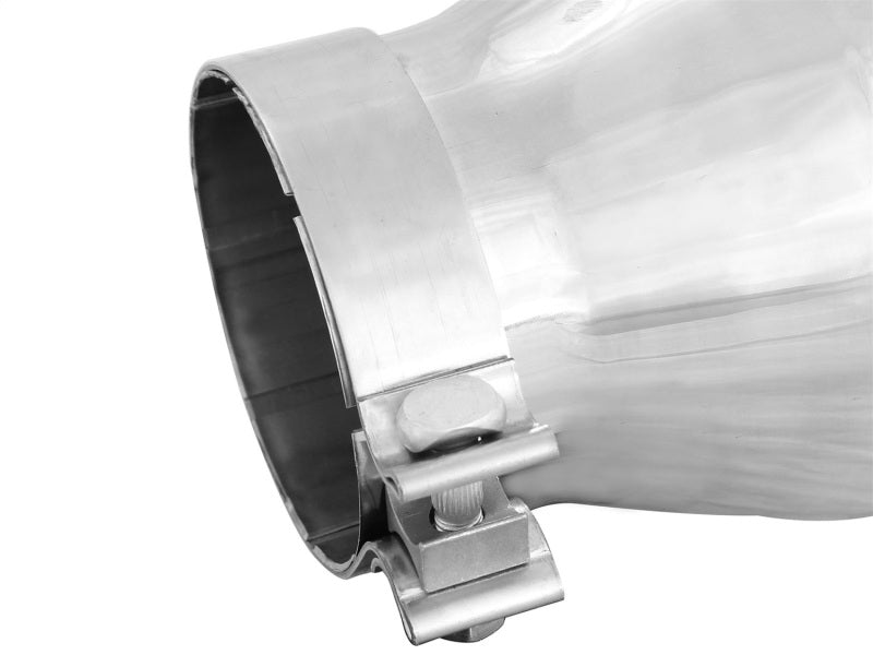 aFe Diesel Exhaust Tip Bolt On Polished 4in Inlet x 6in Outlet x 12in Length aFe