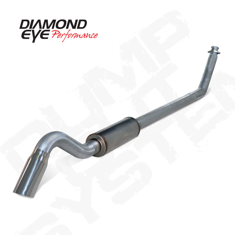 Diamond Eye 4in SS TURBO BACK SGL DUMP OUT 98.5-02 DODGE INCLUDING TIP Diamond Eye Performance