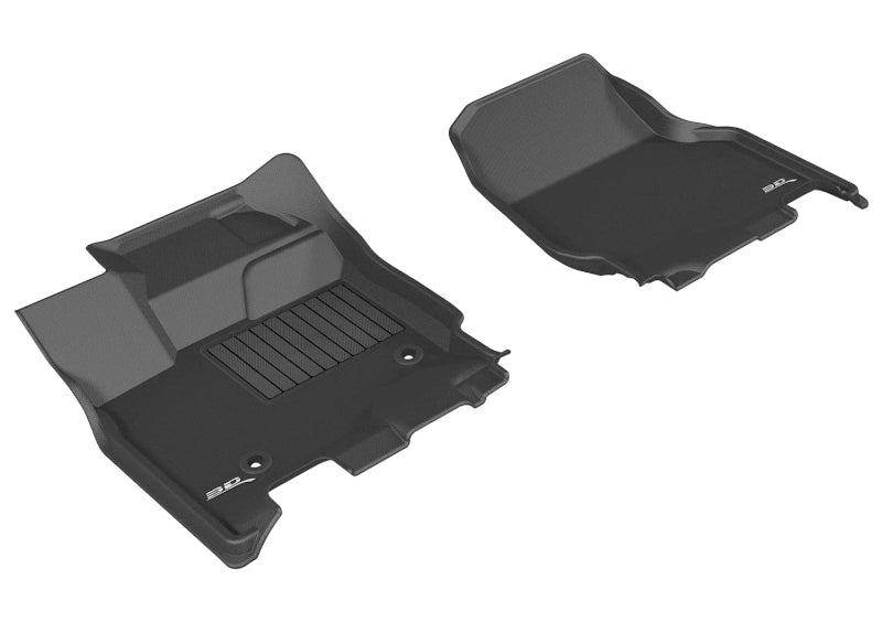 3D MAXpider 2015-2020 Ford F-150 Sprcab/Sprcrew Kagu 1st Row Floormat - Black - eliteracefab.com