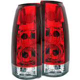 ANZO USA Cadillac Escalade Taillights Red/Clear - New Gen; 1999-2000