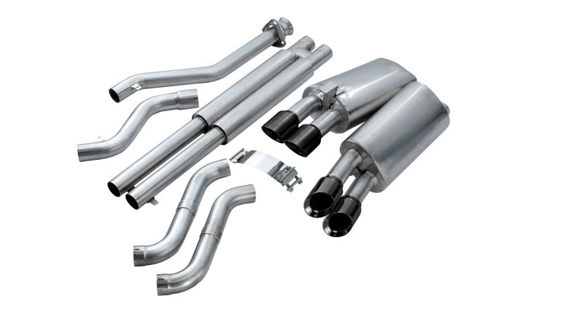 Corsa 92-95 Chevrolet Corvette C4 5.7L V8 LT1 Sport Cat-Back Exhaust w/ Twin 3.5in Black Tips CORSA Performance