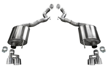 Corsa 18-20 Ford Mustang GT Convertible w/o Active Valves Sport Axle-Back w/ Polished 4in Tips CORSA Performance