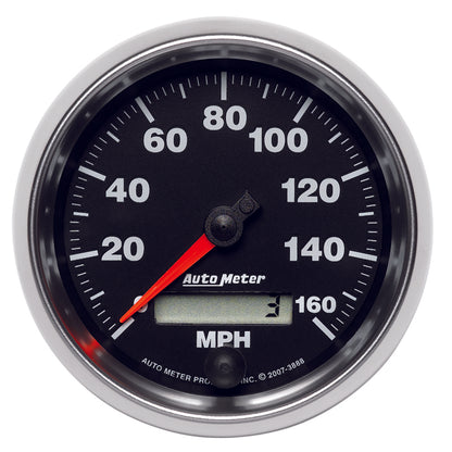 Autometer GS 3-3/8 inch 160 MPH In Dash Speedometer Gauge 3888