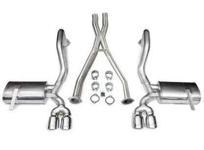 Corsa 97-04 Chevrolet Corvette C5 Z06 5.7L V8 Polished Xtreme Cat-Back + XO Exhaust - eliteracefab.com
