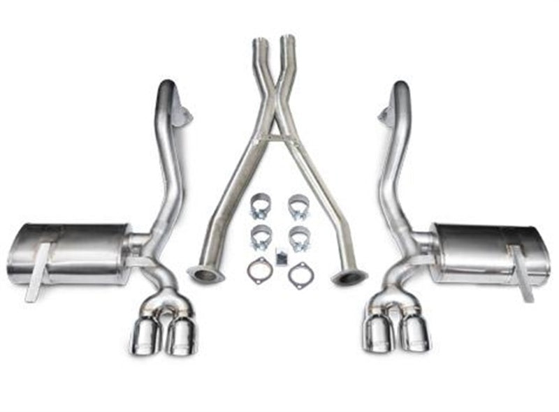 Corsa 97-04 Chevrolet Corvette C5 Z06 5.7L V8 Polished Xtreme Cat-Back + XO Exhaust - eliteracefab.com