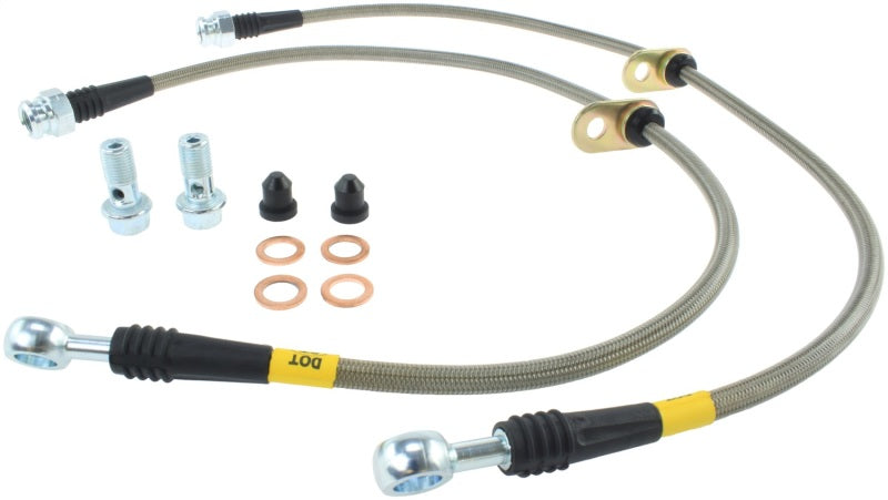 STOPTECH 06+ CIVIC SI STAINLESS STEEL FRONT BRAKE LINES, 950.40011 - eliteracefab.com