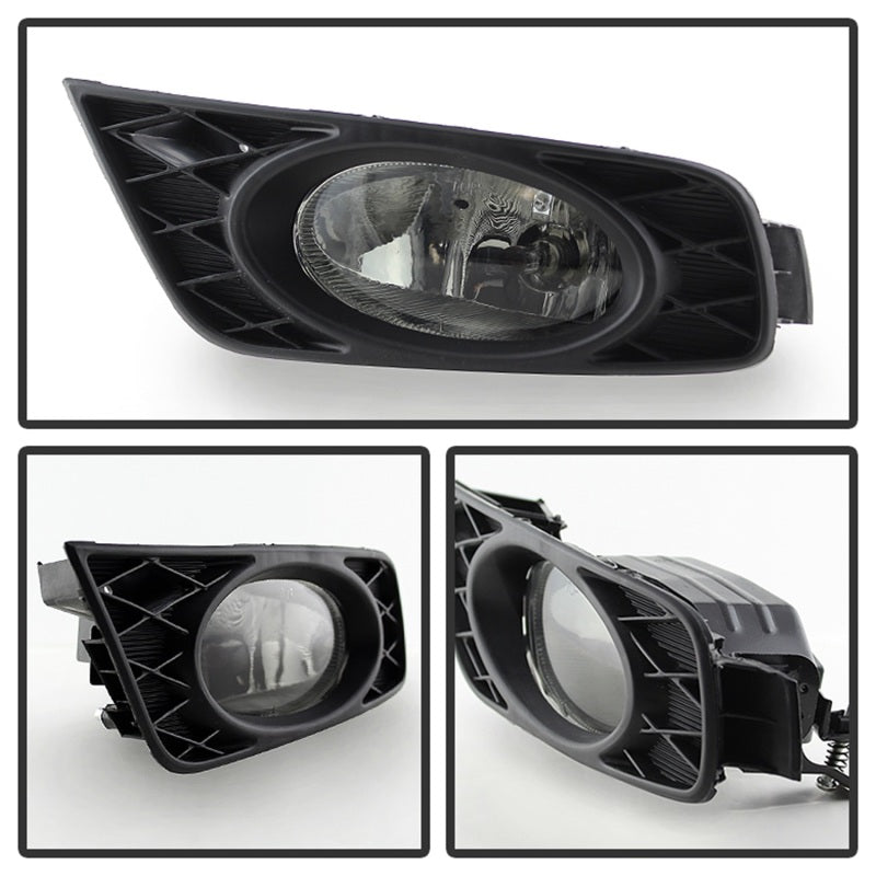 Spyder Honda Odyssey 08-10 OEM Fog Lights W/Switch- Smoked FL-CL-HODY08-SM - eliteracefab.com