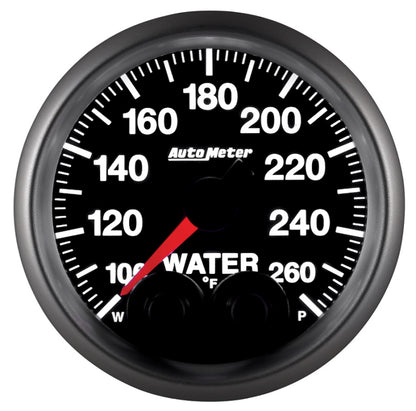 Autometer Elite Nascar 2-1/16in 100-260 Deg. F Water Temp. w/ Peak and Warn Gauge w/ Pro-Control 5654-05702