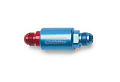 Russell Performance Red/Blue Anodized (3-1/4in Length 1-1/4in dia. -8 male inlet/outlet)