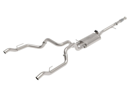 aFe Gemini XV 3in 304 SS Cat-Back Exhaust w/ Cutout 19-21 GM Silverado/Sierra 1500 V8 aFe
