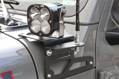 Fabtech 18-21 Jeep JL/JT Antenna Light Bracket Kit (Non-Adjustable) - eliteracefab.com