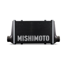 Load image into Gallery viewer, Mishimoto Universal Carbon Fiber Intercooler - Gloss Tanks - 600mm Gold Core - S-Flow - BK V-Band