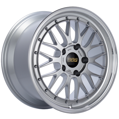 BBS LM 18x10 5x130 ET65 CB71.6 Diamond Silver Center Diamond Cut Lip Wheel BBS