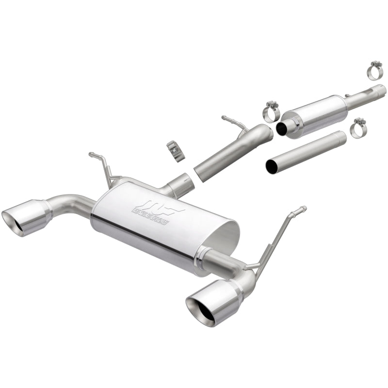 MagnaFlow Cat-Back 12-16 Jeep Wrangler GT 3.6L V6 Polished Tips - eliteracefab.com