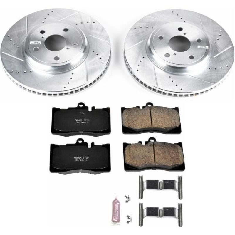 Power Stop 01-06 Lexus LS430 Front Z23 Evolution Sport Brake Kit - eliteracefab.com