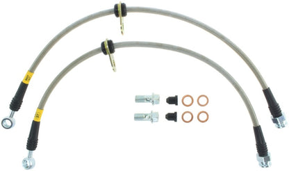 StopTech 06-14 Honda Ridgeline Stainless Steel Front Brake lines - eliteracefab.com