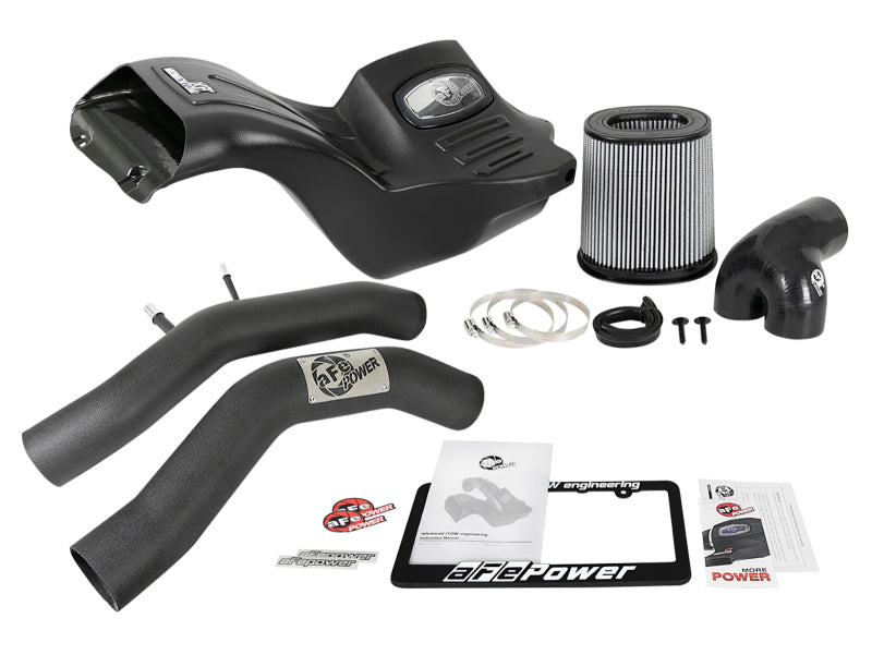 aFe Momentum XP Pro DRY S Cold Air Intake System w/ Black Aluminum Intake Tubes - eliteracefab.com