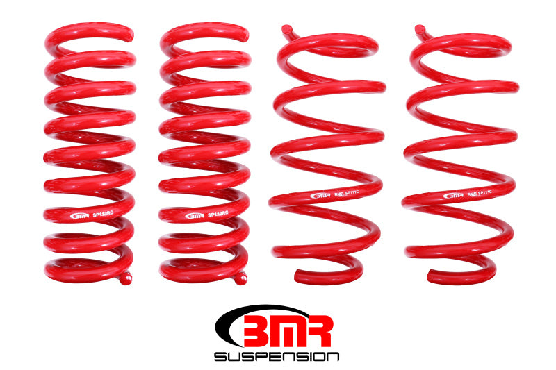 BMR 08-19 Dodge Challenger Lowering Springs 1.25in Drop - Set of 4 - Red - eliteracefab.com