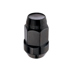 McGard Hex Lug Nut (Cone Seat Bulge Style) M14X1.5 / 22mm Hex / 1.945in. Length (4-Pack) - Black - eliteracefab.com