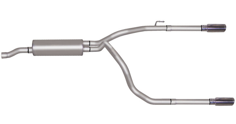 Gibson 11-18 Ram 1500 Big Horn 5.7L 2.5in Cat-Back Dual Split Exhaust - Stainless - eliteracefab.com