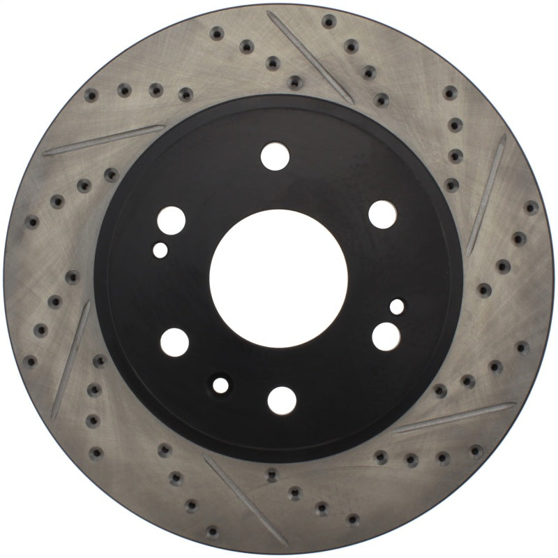 STOPTECH 05-10 GMC SIERRA 1500 (W REAR DRUM) / 07-09 GMC YUKON FRONT LEFT SLOTTED & DRILLED ROTOR, 127.66057L - eliteracefab.com