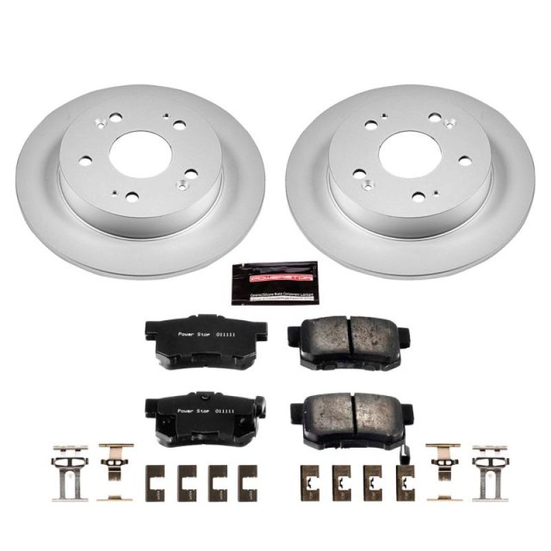 Power Stop 13-15 Acura ILX Rear Z17 Evolution Geomet Coated Brake Kit - eliteracefab.com