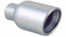 Load image into Gallery viewer, Vibrant 4in Round SS Exhaust Tip (Double Wall Resonated Angle Cut Rolled Edge) - eliteracefab.com