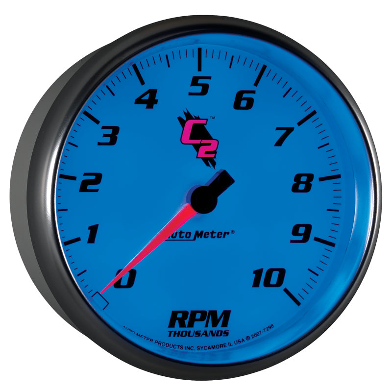 Autometer C2 5 inch 10000 RPM In-Dash Tachometer 7298