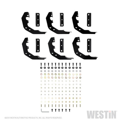 Westin 19-21 Ram 1500 Crew Cab PRO TRAXX 6 Oval Nerf Step Bars - Black