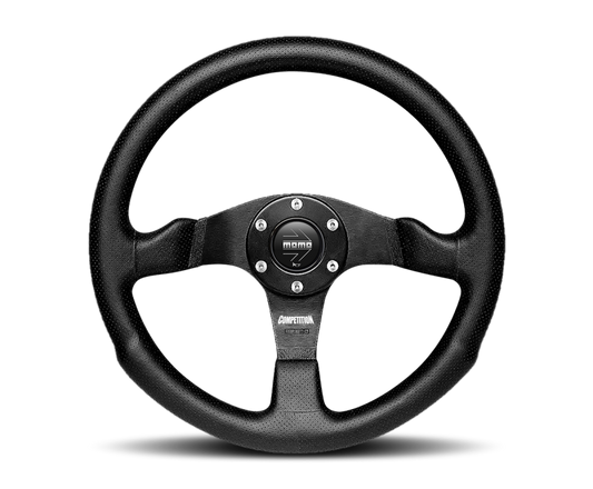 Momo Competition Steering Wheel 350 mm - Black AirLeather/Black Spokes COM35BK0B MOMO