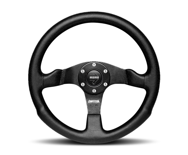 Momo Competition Steering Wheel 350 mm - Black AirLeather/Black Spokes COM35BK0B MOMO