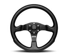 Load image into Gallery viewer, Momo Competition Steering Wheel 350 mm - Black AirLeather/Black Spokes COM35BK0B MOMO