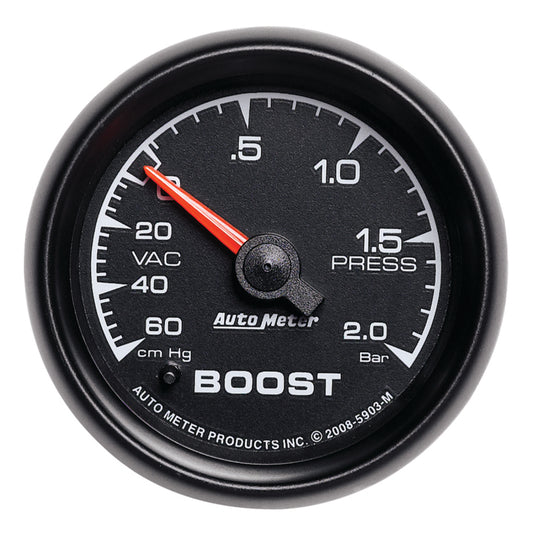 Autometer ES 52mm 60cm.Hg - 2.0 Bar Mechanical Boost/Vacuum Gauge 5903-M