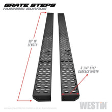 Load image into Gallery viewer, Westin Grate Steps Running Boards 90 in - Textured Black - eliteracefab.com