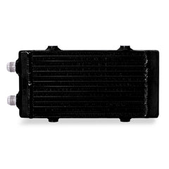 Mishimoto Universal Small Bar and Plate Dual Pass Black Oil Cooler - eliteracefab.com