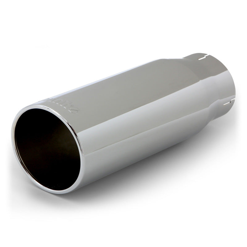 Banks Power Tailpipe Tip Kit - SS Round Straight Cut - Chrome - 3.5in Tube - 4.38in X 12in Banks Power