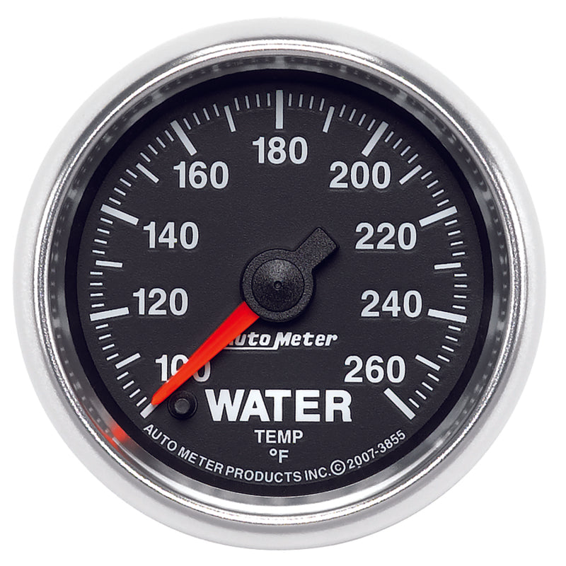 Autometer GS 100-260 degree Electronic Water Temperature Gauge 3855