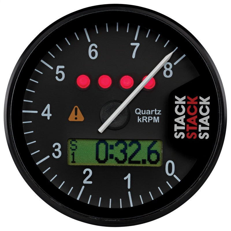 Autometer Stack Display Tachometer 0-8K RPM - Black ST700SR-A