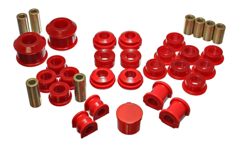 Energy Suspension 02-04 Acura RSX (includes Type S) Red Hyper-Flex Master Bushing Set - eliteracefab.com