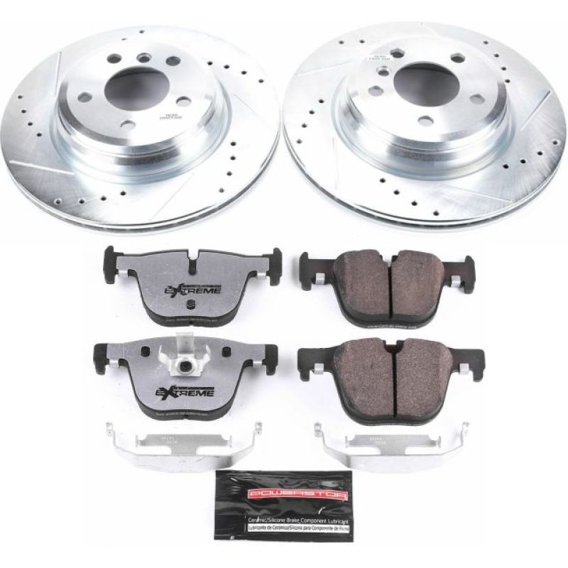 Power Stop 15-16 BMW 328i xDrive Rear Z26 Street Warrior Brake Kit - eliteracefab.com