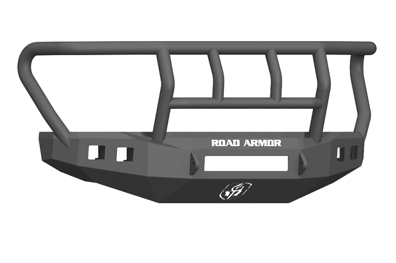 Road Armor 17-20 Ford F-250 Stealth Front Bumper w/Titan II Guard Standard Flare - Tex Blk - eliteracefab.com