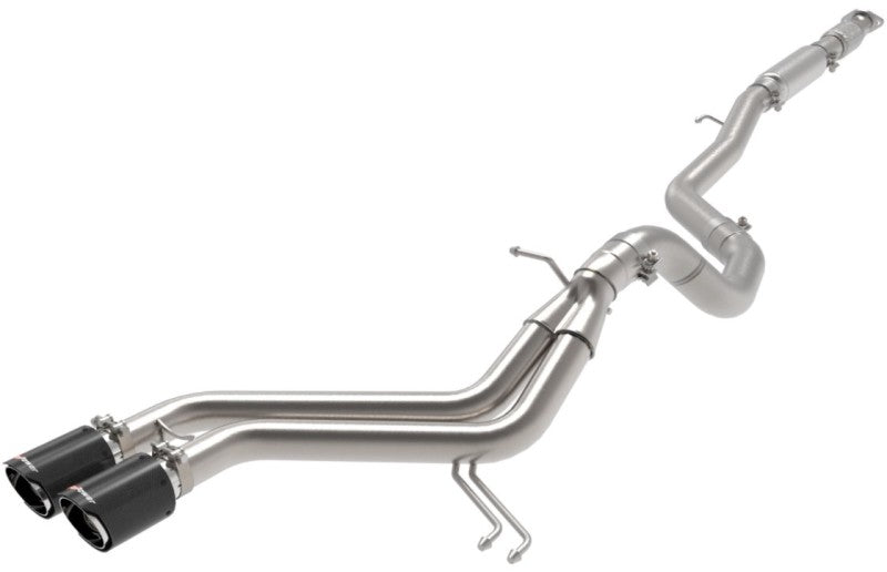aFe Takeda 2-1/2in to 3in  SS-304 Cat-Back Exhaust w/ C/F Tips 13-17 Hyundai Veloster L4-1.6L aFe