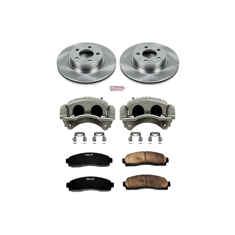 Power Stop 01-03 Ford Explorer Sport Front Autospecialty Brake Kit w/Calipers - eliteracefab.com