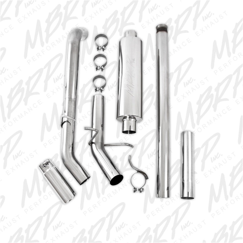 MBRP 14 Chevy/GMC 1500 Silverado/Sierra 4.3L V6/5.3L V8 Single Side Exit T409 3in Cat Back Exhaust - eliteracefab.com