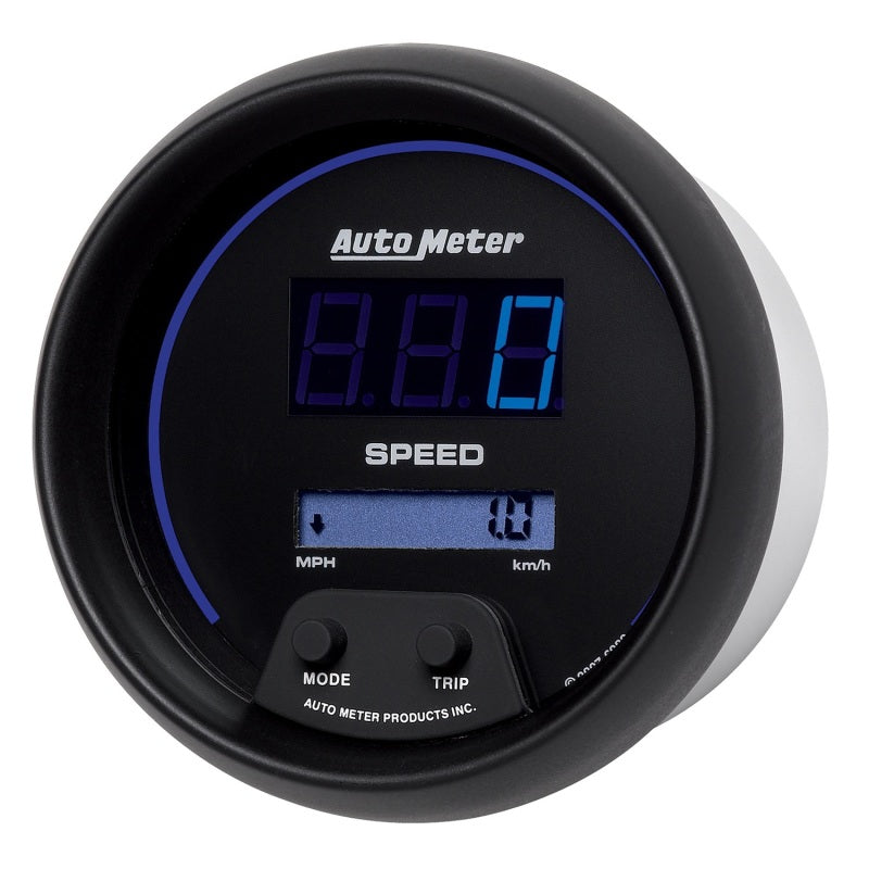 Autometer Cobalt Digital 85.7mm Black Electric Programable Speedometer 6988