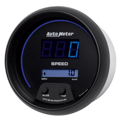 Autometer Cobalt Digital 85.7mm Black Electric Programable Speedometer 6988